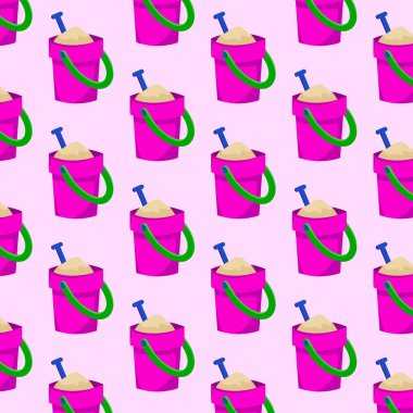 Pembe kum kovası Kusursuz Şablon Muhteşem Arkaplan