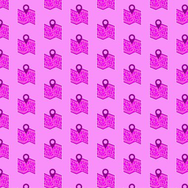 Pembe Harita Kusursuz Desen Şahane Arkaplan