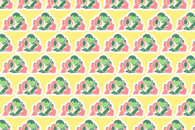 Vektör Yayı Kusursuz Desenli Arkaplan