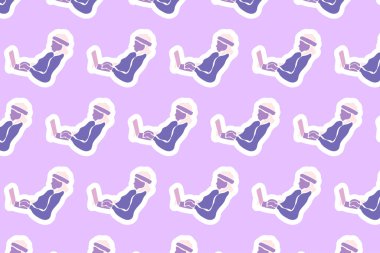 Vektör Kadınların günlük ögesi Kusursuz Desen Arkaplanı