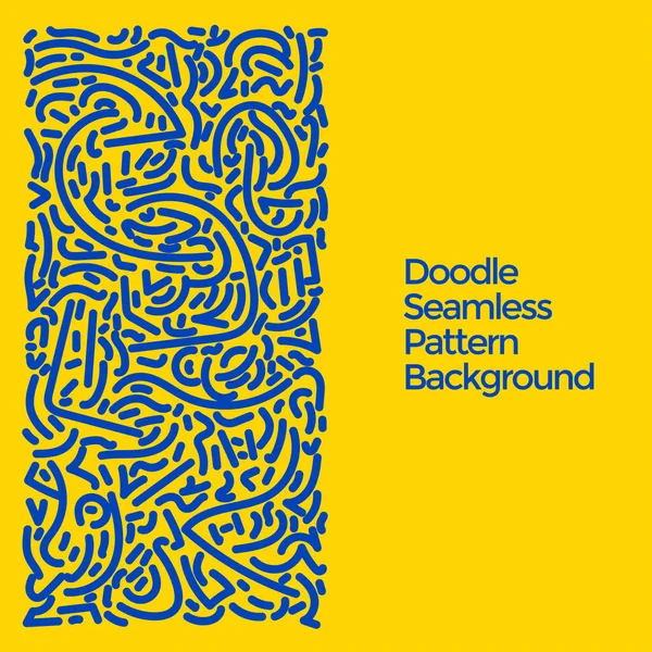 Vektör el çizilmiş karalama elemanları deseni soyut, pürüzsüz arkaplan