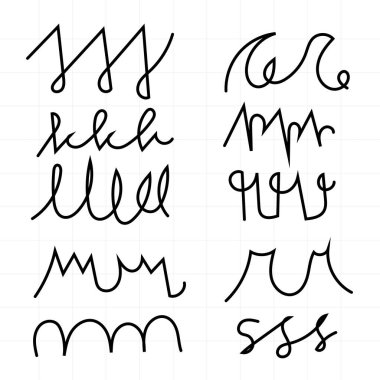 El çizgileri ve ayırıcıların vektör kümesi