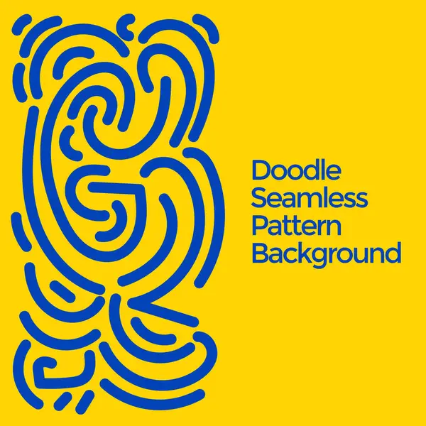 Vektör el çizilmiş karalama elemanları deseni soyut, pürüzsüz arkaplan