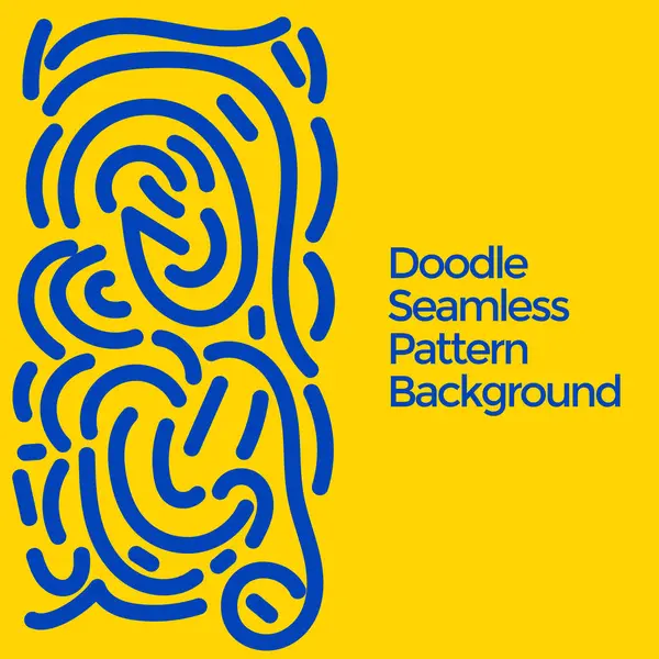 Vektör el çizilmiş karalama elemanları deseni soyut, pürüzsüz arkaplan