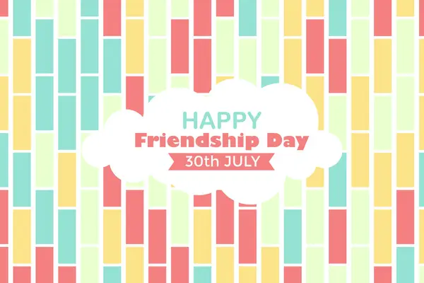 Grafik Kaynağınız İçin Mutlu Dostluk Günleri 30 Temmuz Soyut Arkaplanı