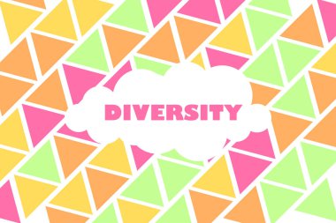 Grafik Kaynağınız için Soyut Arkaplanlı Çeşitlilik Günü