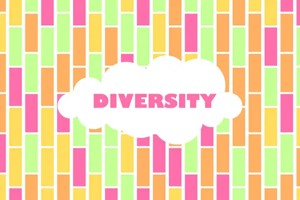 Dag Van Diversiteit Met Een Abstracte Achtergrond Voor Grafische Bron — Stockvector