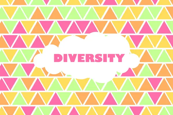 Dag Van Diversiteit Met Een Abstracte Achtergrond Voor Grafische Bron — Stockvector