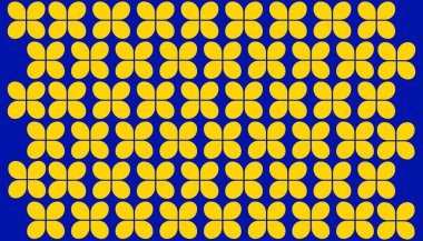 Grafik kaynağınız için Mavi Soyut Arkaplan Görünümü ile Sarı Şekil