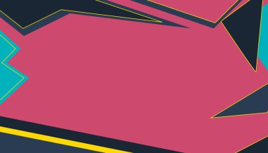 İş Şablonu Kaynağınız için Geometrik dalga renkli arkaplan