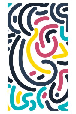 İşiniz için Mobil ve Instagram Hikayeleri şablonu için renkli arkaplan