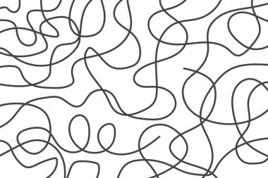 Çizgi Sanatı Siyah Arkaplan Tasarımı