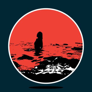 Güzel düz tasarım Doğal peyzaj teması