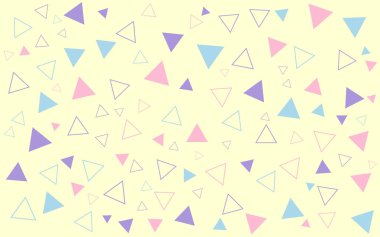 Düz Pastel Renk Memphis Deseni Soyut Arkaplan