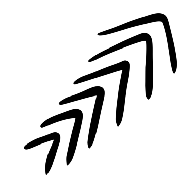 Ok çizgisi çizimi el çizimi tarzıyla