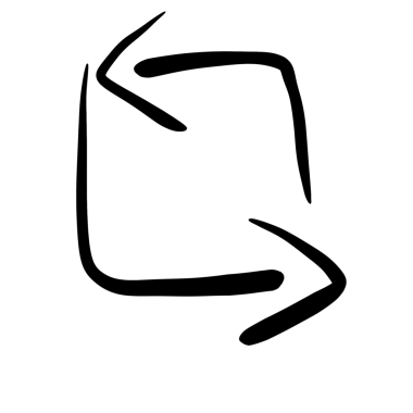 Ok çizgisi çizimi el çizimi tarzıyla