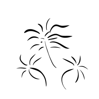 El çizimi havai fişek şekli