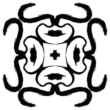 el çizimi dairesel desen geleneksel motif ve antik doğu süslemeleri