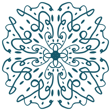 el çizimi dairesel desen geleneksel motif ve antik doğu süslemeleri