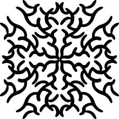 el çizimi dairesel desen geleneksel motif ve antik doğu süslemeleri