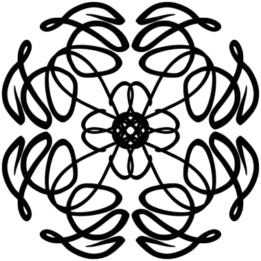 el çizimi dairesel desen geleneksel motif ve antik doğu süslemeleri