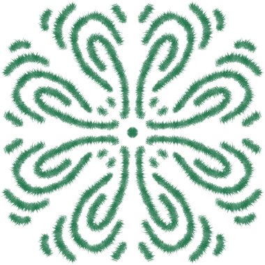 El çizimi dairesel noel teması