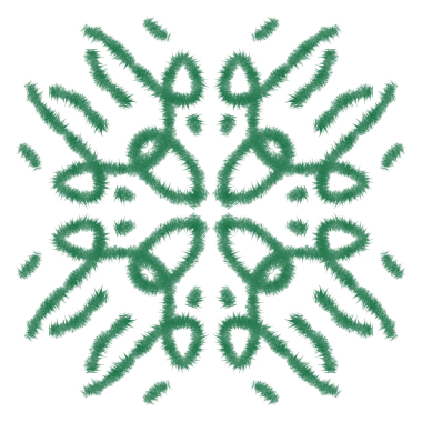 El çizimi dairesel noel teması