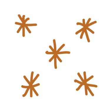 Mal varlığınız için sevimli dekorasyon elemanı eliniz çizilmiş