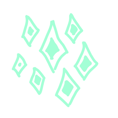 Mal varlığınız için sevimli dekorasyon elemanı eliniz çizilmiş