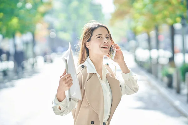 stock image young business woman in office casual