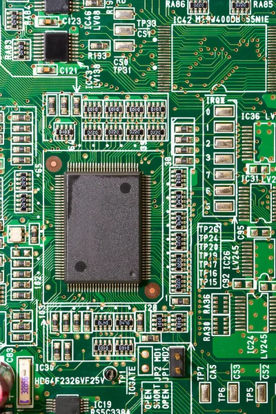 Close Computer Electronic Circuit — Zdjęcie stockowe