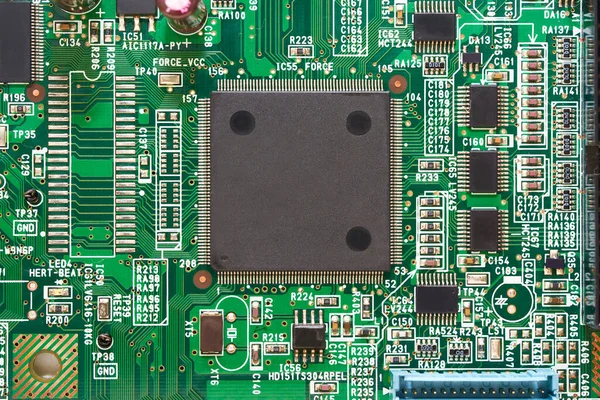 Close Computer Electronic Circuit — Stock Photo, Image
