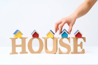 Tahta alfabe blokları 