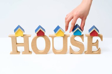 Tahta alfabe blokları 