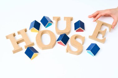 Tahta alfabe blokları 