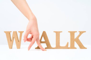 Tahta alfabe blokları 