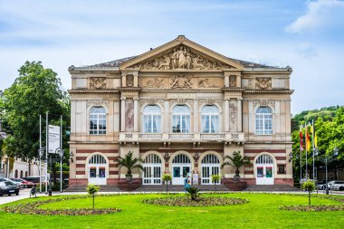 Baden-Baden, Almanya, 24.05.2025: 1860-1862 yılları arasında inşa edilen tiyatro binası