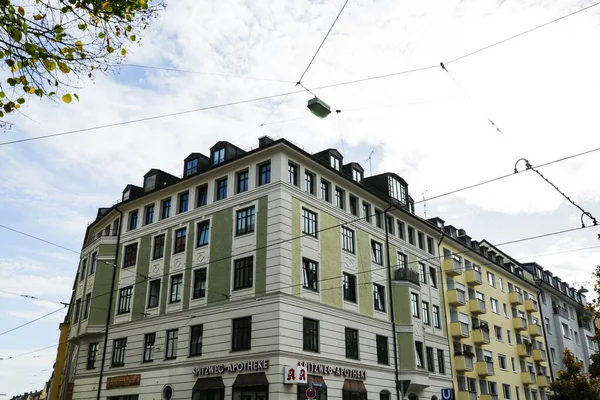 stock image Spitzweg pharmacy in Schwabing, Munich, old building