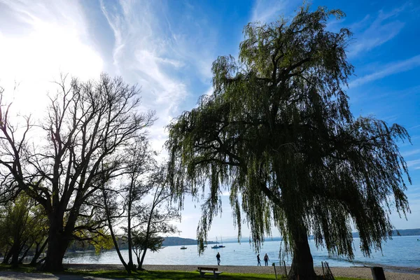 アメリカの美しい秋の日 ハーシング アメルシー バイエルンの5つの湖 — ストック写真