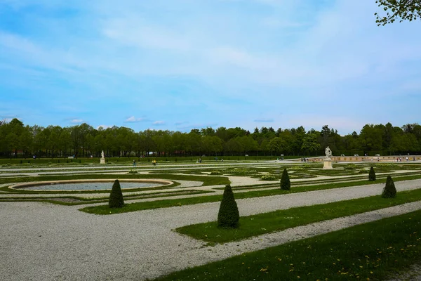 Palácové Zahrady Zámku Schleissheim Mnichova Bavorsko — Stock fotografie
