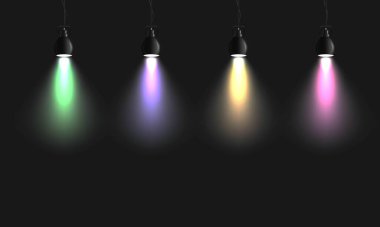 Sahne ışıkları sahnede parlıyor.