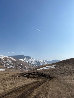 Dağların güzel manzarası