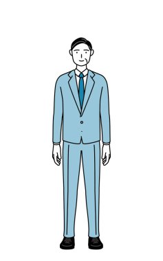 Üst düzey iş adamları, yöneticiler, yöneticiler ve başkanların basit çizimleri.