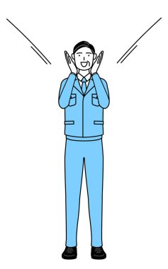 Yönetim, yöneticiler, fabrika müdürü, iş yerindeki adam eli ağzında bağıran bir adam..