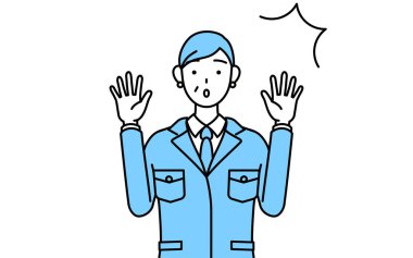 Yönetim, yöneticiler, fabrika müdürü, iş yerindeki son sınıf bir kadın elini kaldırıyor..