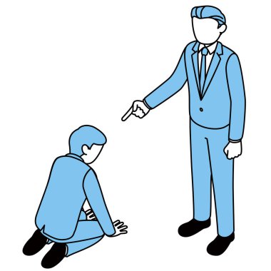 Patronu tarafından uyarılmış maaşlı bir adam, otoriteyi kötüye kullanma, işyeri zorbalığı...