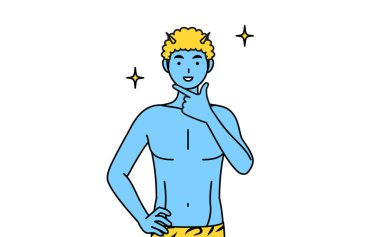 Geleneksel Japon etkinliği, şubatta Setsubun 'da kaplan desenli pantolon giyen ve kendine güvenen bir dev..