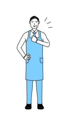 Önlüklü son sınıf öğrencisi göğsüne vuruyor..