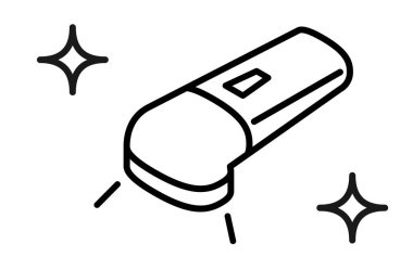 Image illustrations of beauty tools, epilators, hair removal and self-treatment