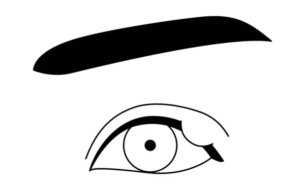 Medizinischer Cliparts Linienzeichnung Illustration Von Augenkrankheiten Und Stall Chalazzia Vektorillustration — Stockvektor